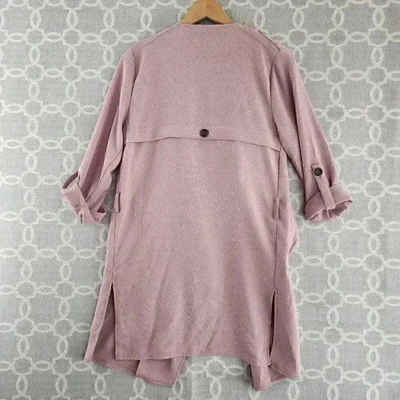 Haute Monde Open Front Cardigan Waterfall Tab Sleeve Women's S - Picture 9 of 10